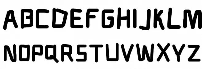 Electronic SuperThick Font Litere mari