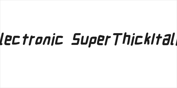 Electronic SuperThickItalic Logo