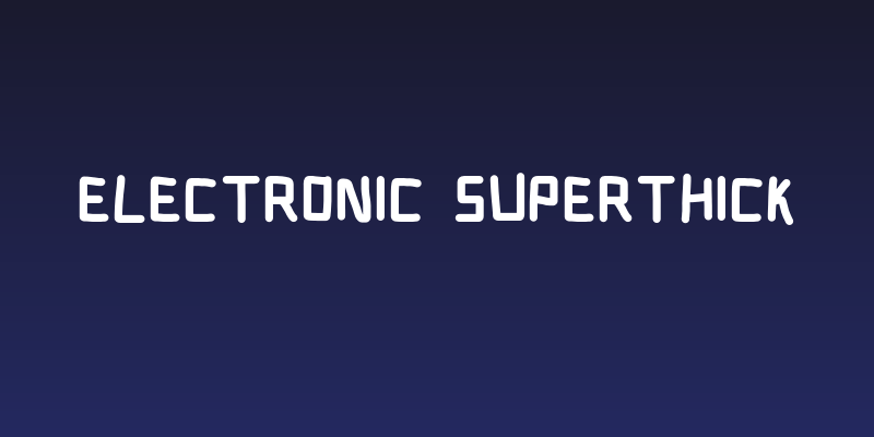 Electronic SuperThick Social Header