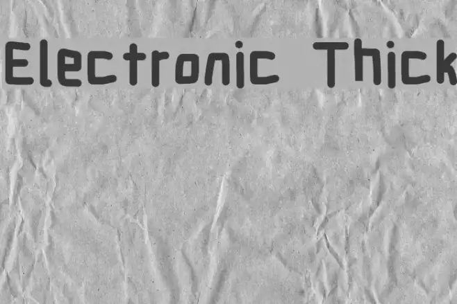 Electronic Thick Example 3