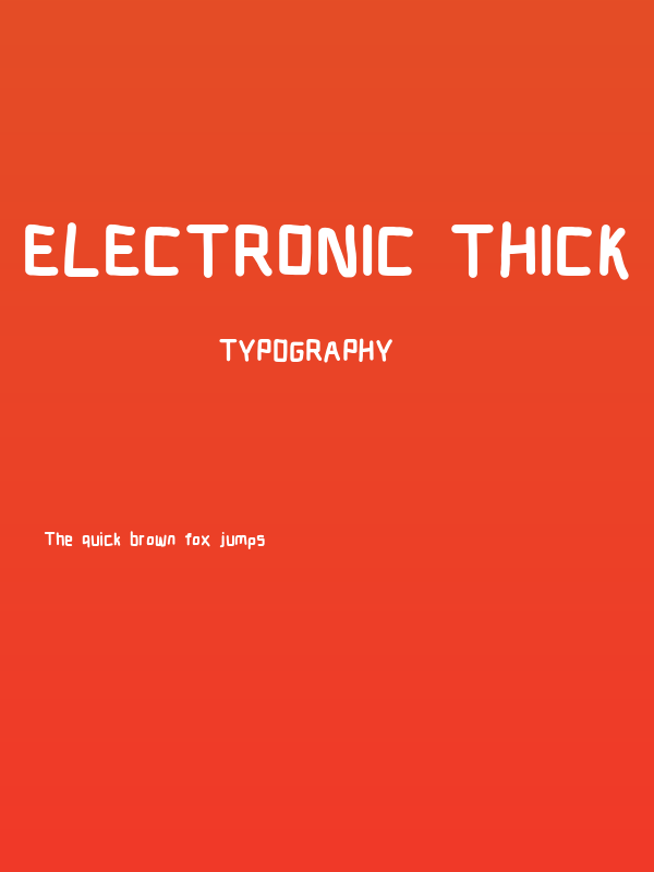 Electronic Thick Poster