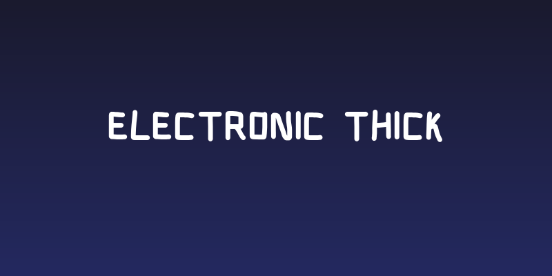 Electronic Thick Social Header