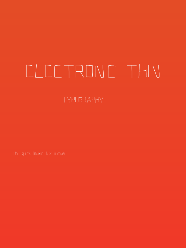 Electronic Thin Poster