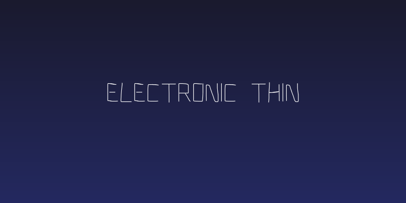 Electronic Thin Social Header