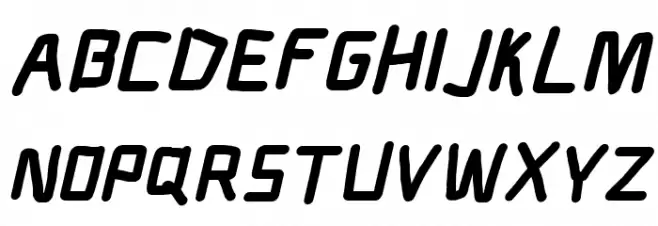 Electronic Titanium Italic Fonte MAIÚSCULAS