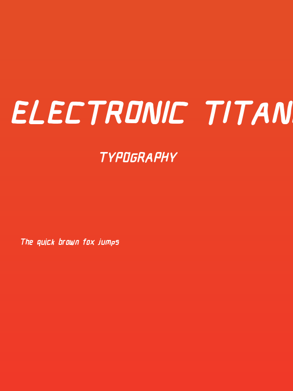 Electronic Titanium Italic Poster