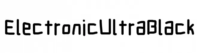 Electronic UltraBlack  تنزيل الخطوط
