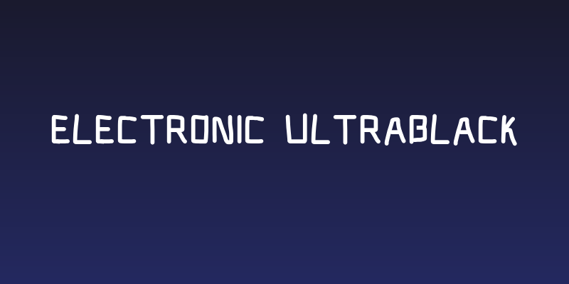 Electronic UltraBlack Social Header