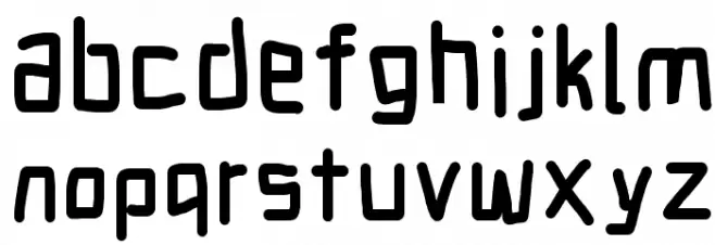 Electronic UltraBlack خط أحرف صغيرة