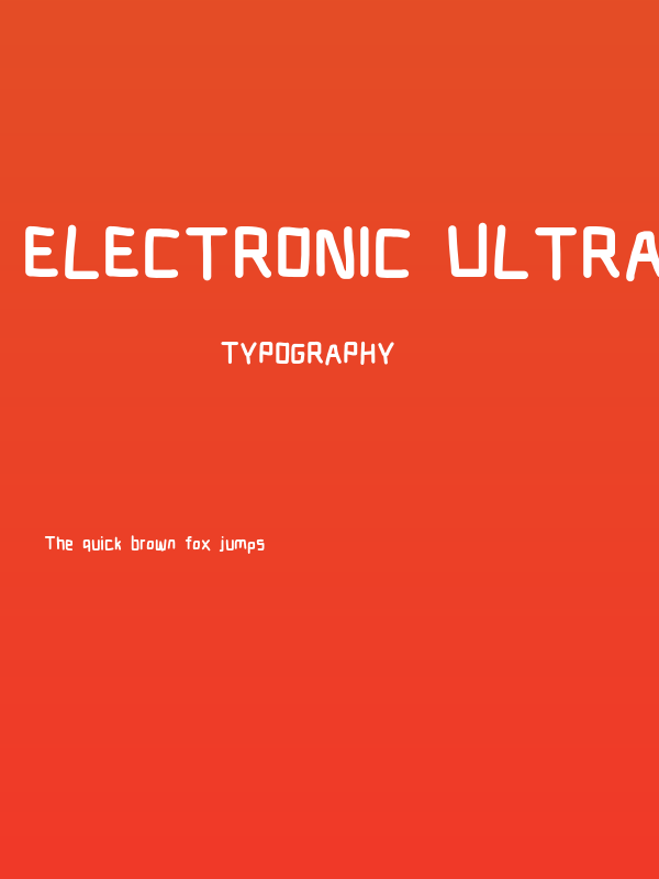 Electronic UltraHeavy Poster