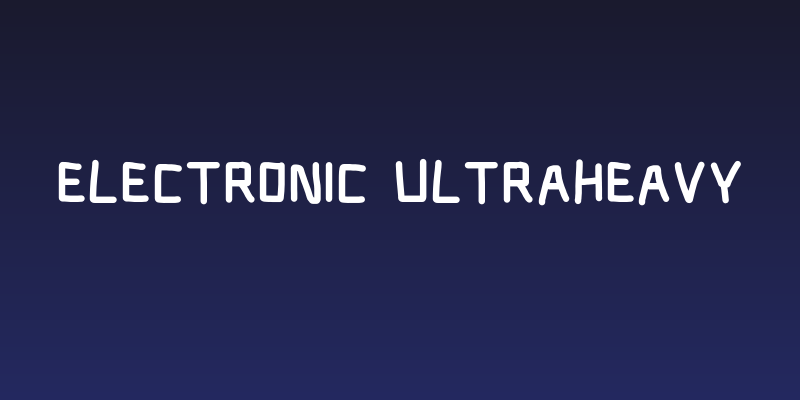 Electronic UltraHeavy Social Header