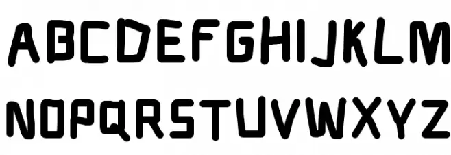 Electronic UltraThick Шрифта ВЕРХНИЙ