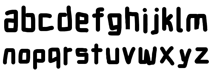 Electronic UltraThick Font LOWERCASE