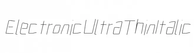 Electronic UltraThin Italic 