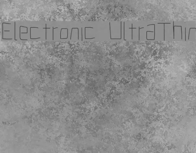 Electronic UltraThin Example 1