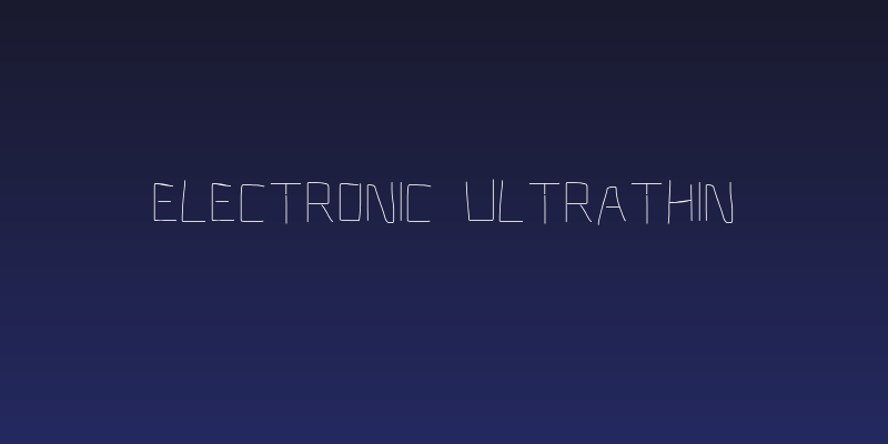 Electronic UltraThin Social Header