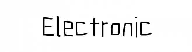 Electronic  Frei Schriftart Herunterladen
