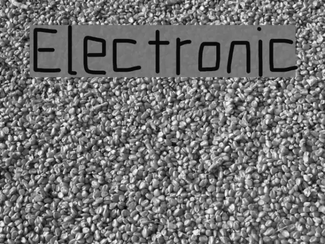 Electronic Font examples