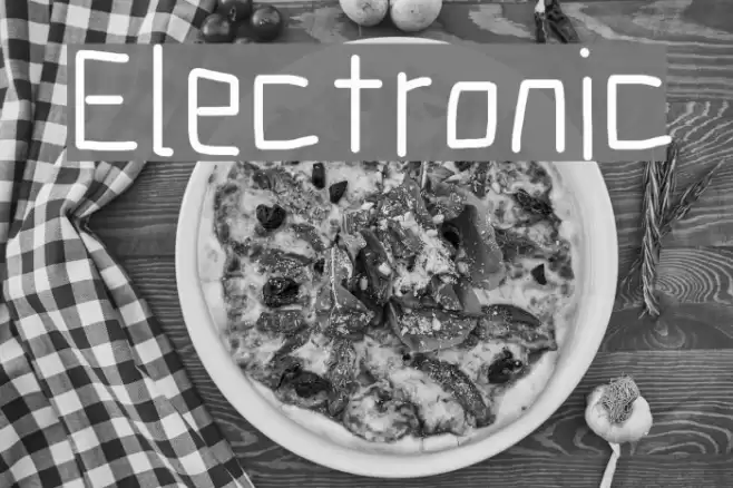 Electronic Font examples