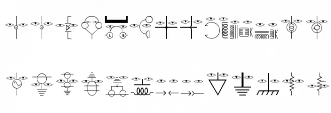 ElectronicFaces Schriftart Groß