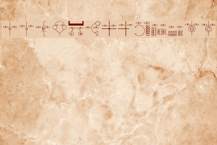 ElectronicFaces Font examples
