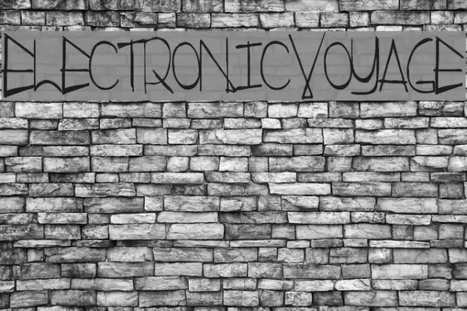 ElectronicVoyage Font examples