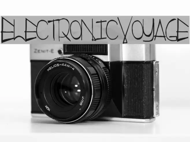 ElectronicVoyage Font examples