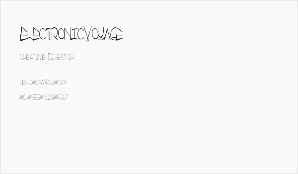 ElectronicVoyage Business Card