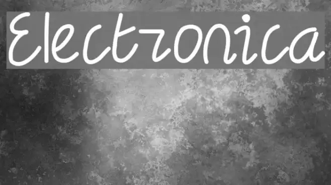 Electronica Font examples