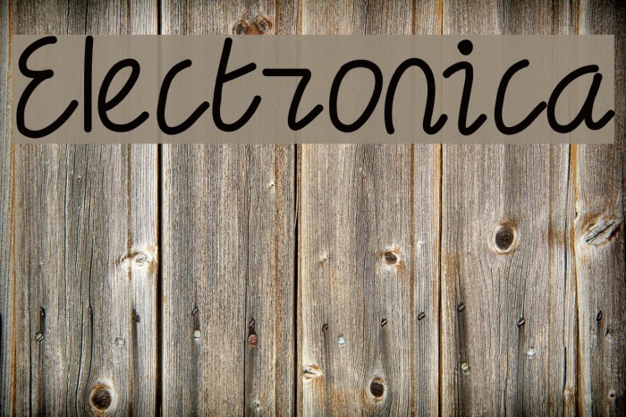 Electronica Font examples