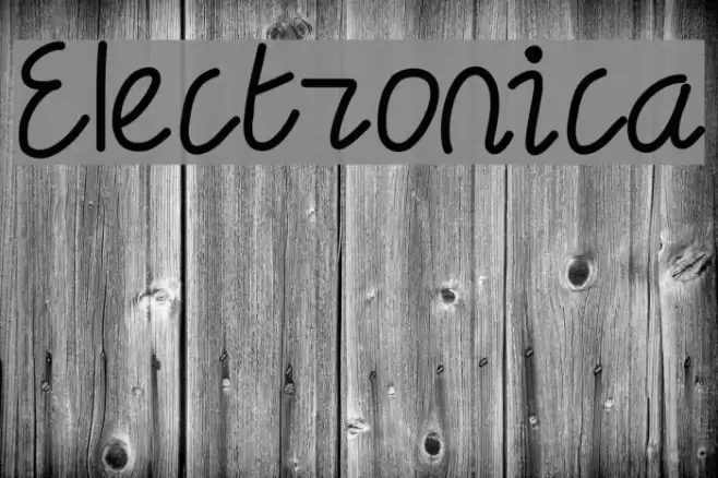 Electronica Font examples