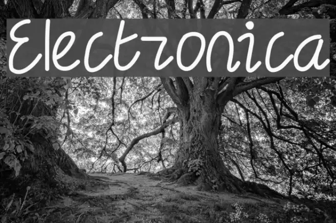 Electronica Font examples