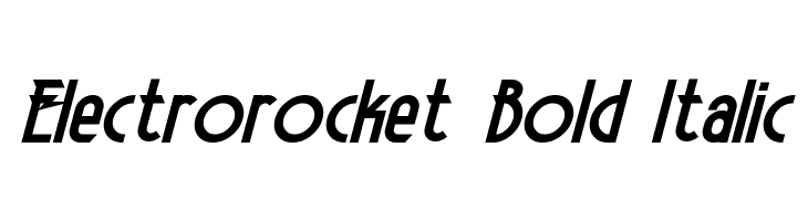 Electrorocket Bold Italic  フリーフォントのダウンロード