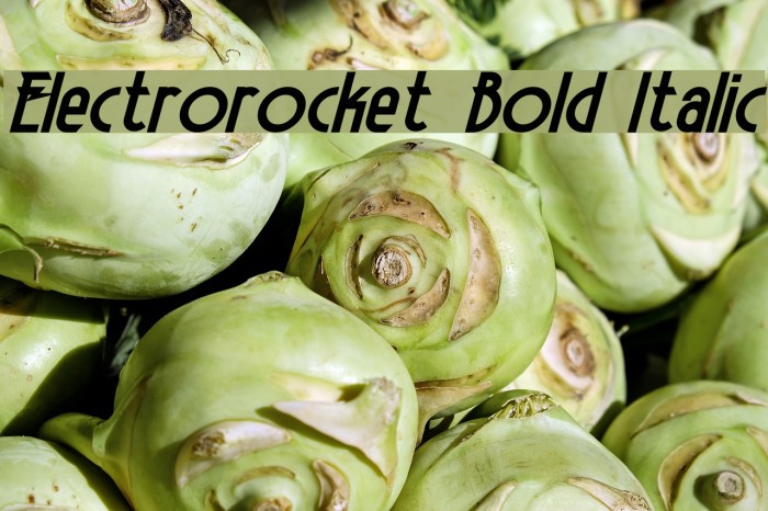 Electrorocket Bold Italic Font examples