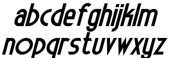 Electrorocket Bold Italic Font LOWERCASE