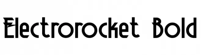 Electrorocket Bold  Fuentes Gratis Descargar