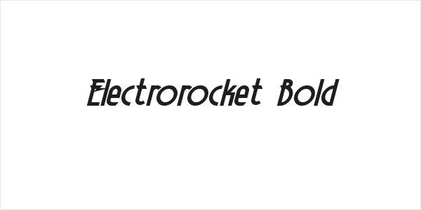 Electrorocket Bold Logo