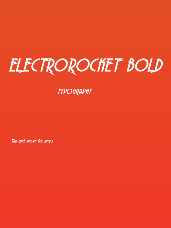 Electrorocket Bold Poster