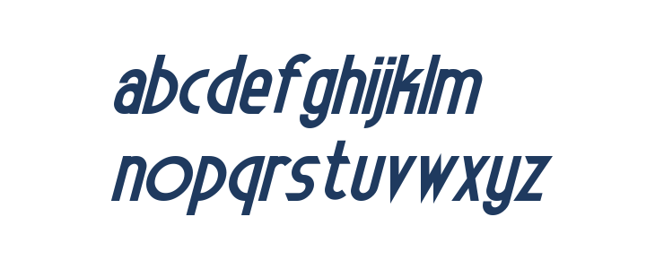 Electrorocket Bold Lowercase