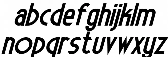 Electrorocket Bold 字体 小写