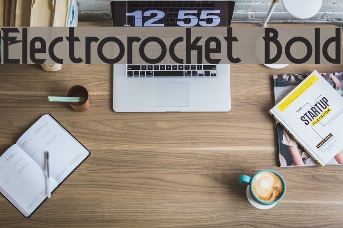 Electrorocket Bold Font examples
