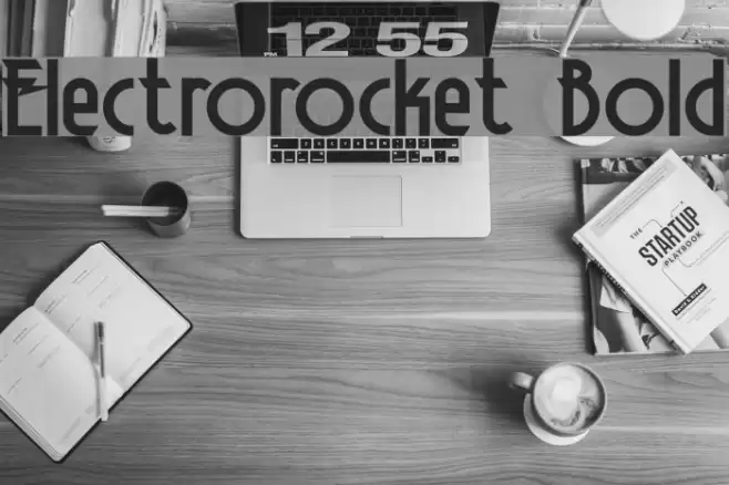 Electrorocket Bold خط examples