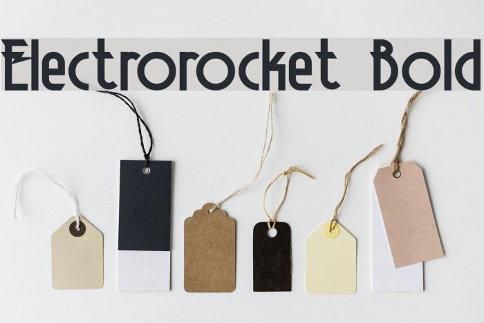 Electrorocket Bold Font examples