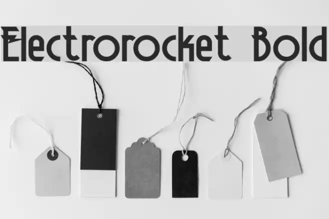 Electrorocket Bold خط examples
