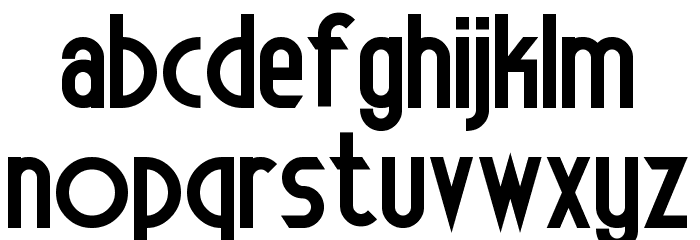 Electrorocket Bold Font LOWERCASE