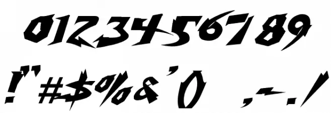 Electrox Font OTHER CHARS