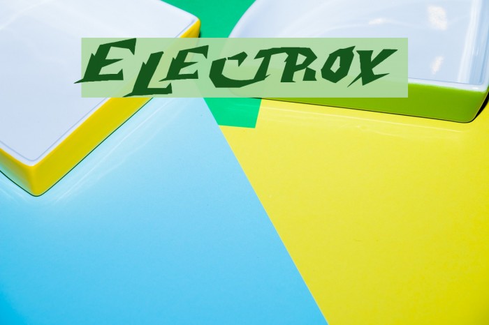 Electrox Font examples