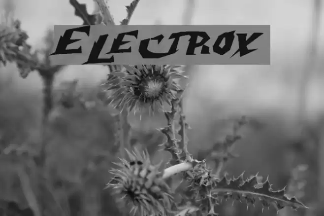 Electrox Font examples
