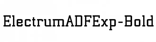 ElectrumADFExp-Bold  Frei Schriftart Herunterladen