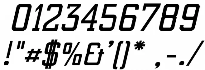 ElectrumADFExp-BoldOblique Font OTHER CHARS